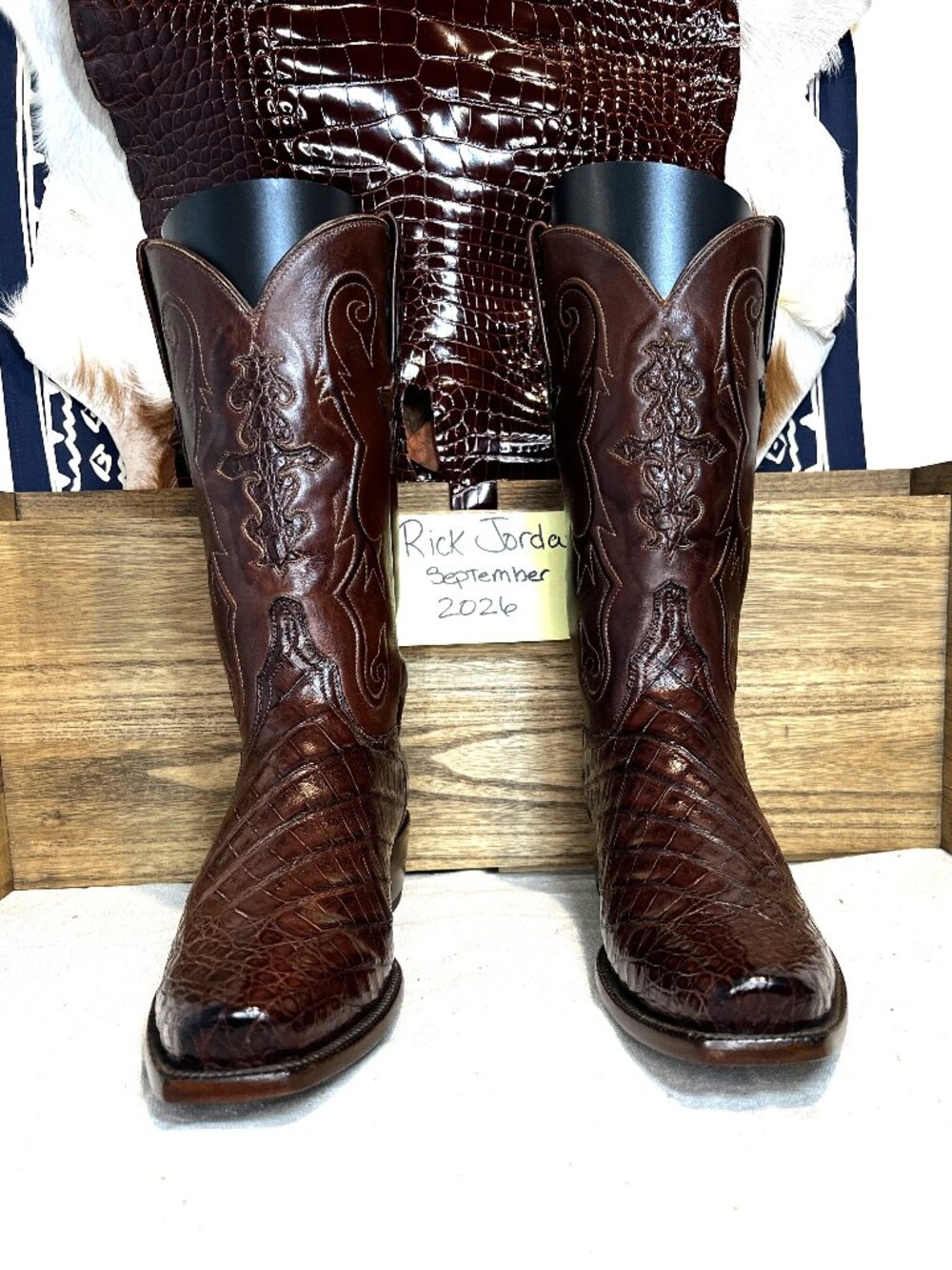 Lucchese Handmade Classics Ultra Caiman Belly Cowboy Boots in Size 10D/10.5D